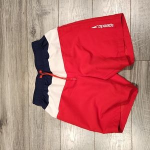 EUC Speedo Boys sz XL Swimtrunks w/tie & back pocket
